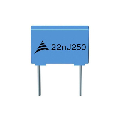 EPCOS B32520 Polyester Film Capacitor, 63 V ac, 100 V dc, ±5%, 330nF, Through Hole