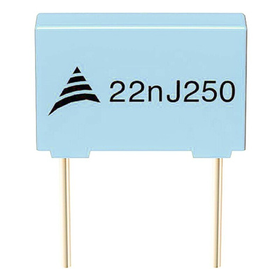 EPCOS B32520 Polyester Film Capacitor, 63 V ac, 100 V dc, ±10%, 1μF, Through Hole