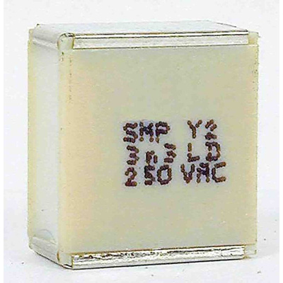 KEMET SMP253 Paper Capacitor, 250V dc, ±20%, 2.2nF, Surface Mount