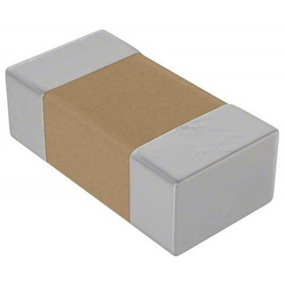 KEMET 100nF Multilayer Ceramic Capacitor MLCC, 50V dc V, ±10% , SMD