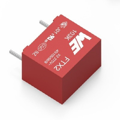Wurth Elektronik WCAP-FTXX Film Capacitor, 310V ac, ±10%, 1μF, Through Hole
