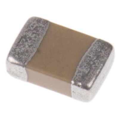 AVX 1nF Multilayer Ceramic Capacitor MLCC, 50V dc V, ±10% , SMD