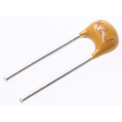 KEMET 100pF Multilayer Ceramic Capacitor MLCC, 200V dc V, ±5% , Through Hole