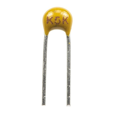 KEMET 10nF Multilayer Ceramic Capacitor MLCC, 50V dc V, ±10% , Through Hole