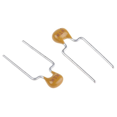 KEMET 47nF Multilayer Ceramic Capacitor MLCC, 100V dc V, ±10% , Through Hole