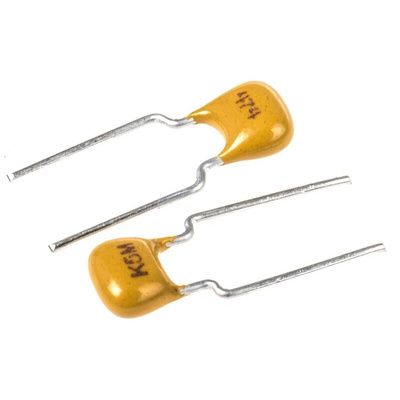KEMET 470nF Multilayer Ceramic Capacitor MLCC 50V dc ±20% Z5U Dielectric Radial, Max. Temp. +85°C