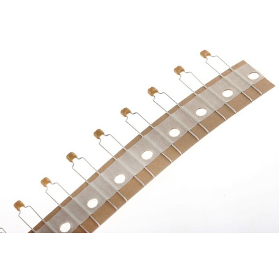 Vishay 100nF Multilayer Ceramic Capacitor MLCC, 50V dc V, ±10% , Through Hole