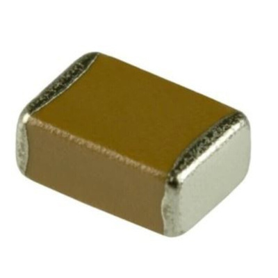 KEMET 1nF Multilayer Ceramic Capacitor MLCC, 50V dc V, ±5% , SMD