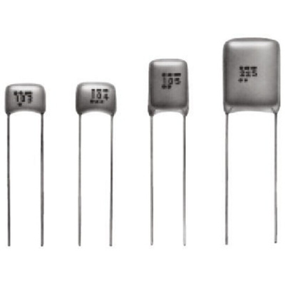 Panasonic ECWF(L) Polypropylene Film Capacitor, 630V dc, ±5%, 470nF, Through Hole