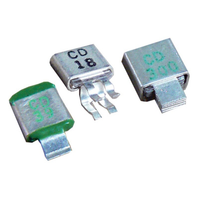 Cornell-Dubilier 15pF Mica Capacitor 500V dc ±5% Tolerance, CD6