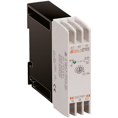 Dold SPDT Timer Relay, Continuous, 110 → 240 V ac 0.5 → 10 s, DIN Rail Mount