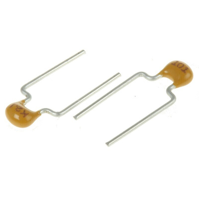 KEMET 100pF Multilayer Ceramic Capacitor MLCC, 200V dc V, ±5% , Through Hole