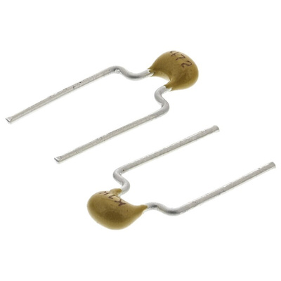 KEMET 4.7nF Multilayer Ceramic Capacitor MLCC, 100V dc V, ±10% , Through Hole