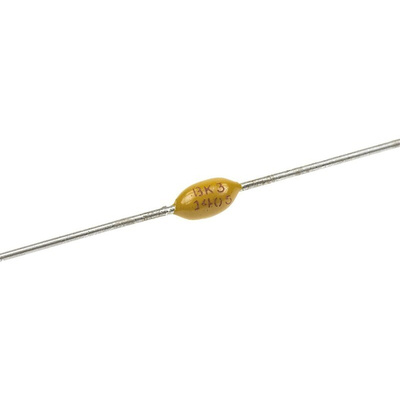 KEMET 10nF Multilayer Ceramic Capacitor MLCC, 50V dc V, ±10% , Axial
