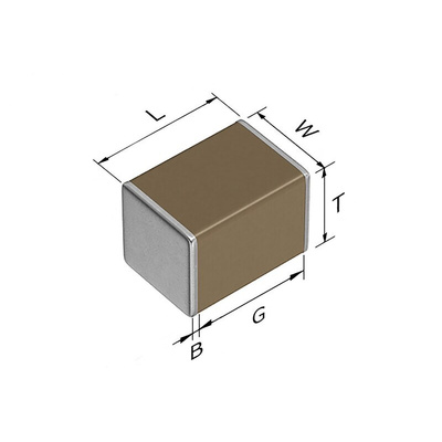 TDK 22μF Multilayer Ceramic Capacitor MLCC, 16V dc V, ±20% , SMD