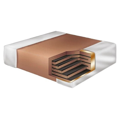 KEMET 0.9pF Multilayer Ceramic Capacitor MLCC, 50V dc V, ±0.25pF , SMD