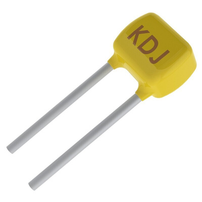 KEMET 220nF Multilayer Ceramic Capacitor MLCC, 50V dc V, ±10% , Through Hole