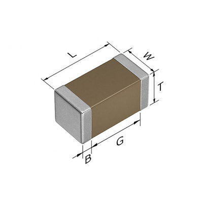 TDK 1nF Multilayer Ceramic Capacitor MLCC, 100V dc V, ±10% , SMD