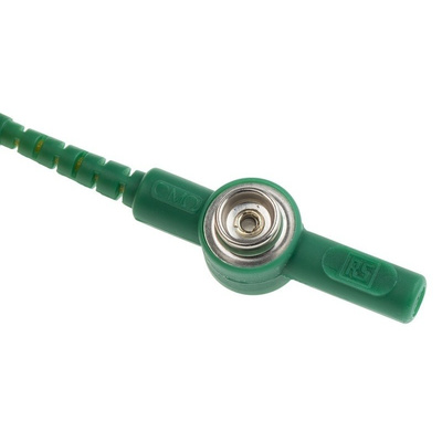 RS PRO ESD Earthing Wire Stud With 10 mm Banana Socket, 10 mm Stud