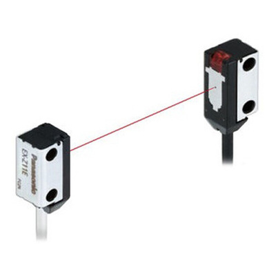 Panasonic Through Beam Photoelectric Sensor, Block Sensor, 200 mm Detection Range