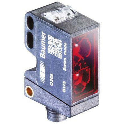 Baumer Retroreflective Photoelectric Sensor, Block Sensor, 30 mm → 300 mm Detection Range IO-LINK