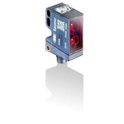 Baumer Diffuse Photoelectric Sensor, Block Sensor, 300 mm Detection Range