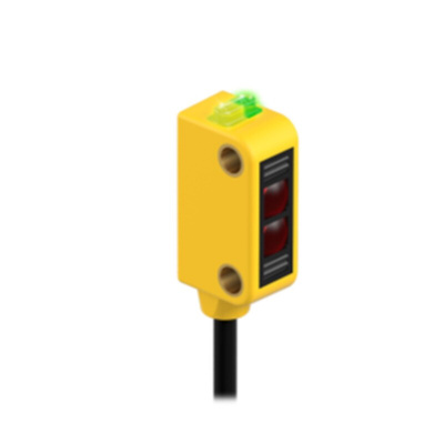 Banner Through Beam Photoelectric Sensor, Block Sensor, 300 mm Detection Range