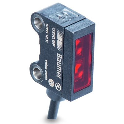 Baumer Retroreflective Photoelectric Sensor, Block Sensor, 0 → 3 m Detection Range