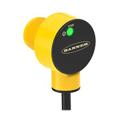 Banner Retroreflective Photoelectric Sensor, Barrel Sensor, 6 m Detection Range