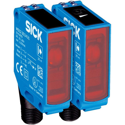 Sick Through Beam Photoelectric Sensor, Block Sensor, 0 → 20 m Detection Range