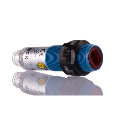 Sick Energetic Photoelectric Sensor, Barrel Sensor, 1 mm → 500 mm Detection Range