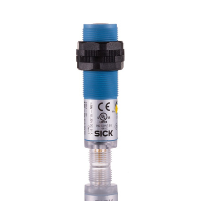 Sick Energetic Photoelectric Sensor, Barrel Sensor, 1 mm → 500 mm Detection Range