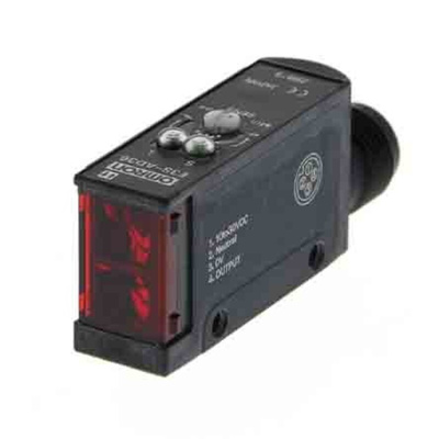 Omron Diffuse Photoelectric Sensor, Block Sensor, 100 mm Detection Range