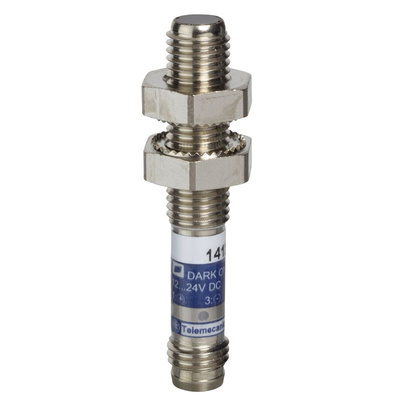 Telemecanique Sensors Diffuse Photoelectric Sensor, Barrel Sensor, 50 mm Detection Range
