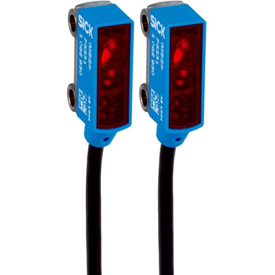 Sick Through Beam Photoelectric Sensor, Rectangular Sensor, 2 m Detection Range