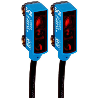 Sick Through Beam Photoelectric Sensor, Block Sensor, 2.5 m Detection Range
