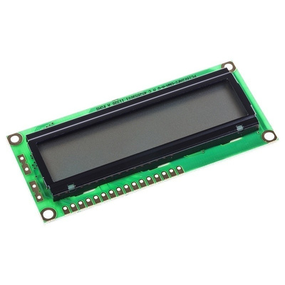 Powertip PC1602ARSD Alphanumeric LCD Display, 2 Rows by 16 Characters, Reflective