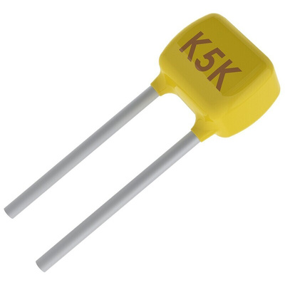 KEMET 1nF Multilayer Ceramic Capacitor MLCC, 25V dc V, ±5% , Through Hole