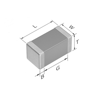 TDK 1nF Multilayer Ceramic Capacitor MLCC, 250V dc V, ±5% , SMD