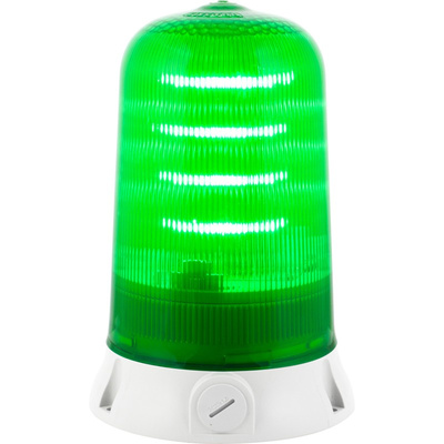 RS PRO Green LED Multiple Effect Beacon, 12 → 24 V, Base Mount, IP65