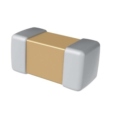 KEMET 100pF Multilayer Ceramic Capacitor MLCC, 25V dc V, ±1% , SMD