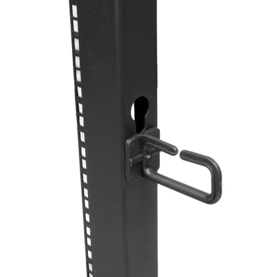 4POSTRACK18U | 18U Server Rack With Steel 4-Post Frame in Black