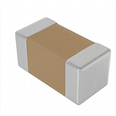 KEMET 39nF Multilayer Ceramic Capacitor MLCC, 25V dc V, ±10% , SMD