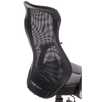 RS PRO Fabric Executive Chair 110kg Weight Capacity Black