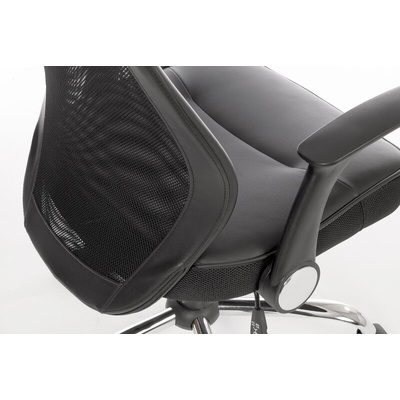 RS PRO Fabric Executive Chair 110kg Weight Capacity Black