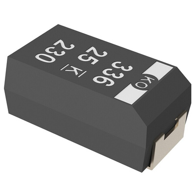 KEMET 33μF Surface Mount Polymer Capacitor, 25V dc