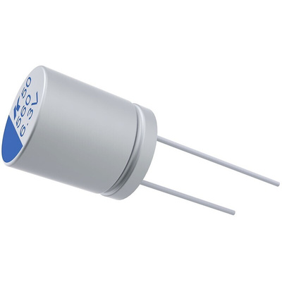 KEMET 47μF Through Hole Polymer Capacitor, 25V dc