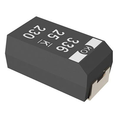 Kemet 100μF Surface Mount Polymer Capacitor, 25V dc