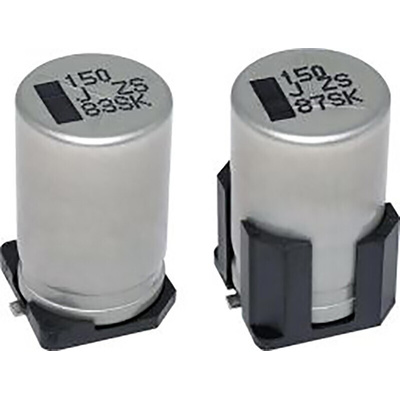 Panasonic 150μF Surface Mount Polymer Capacitor, 63V dc