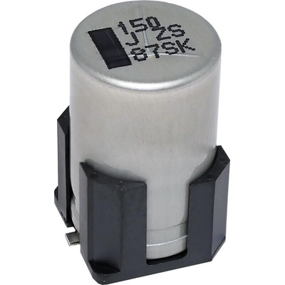 Panasonic 150μF Surface Mount Polymer Capacitor, 63V dc